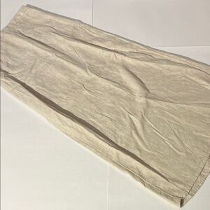 Old Navy Linen Blend Natural Tan Maxi Skirt Small Neutral Summer Spring Womens